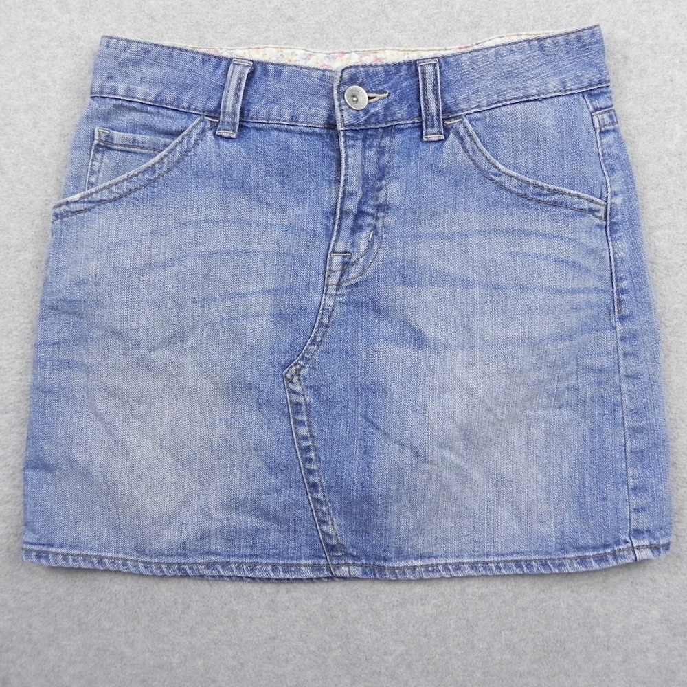 UJ Uniqlo Skirt Womens 4 Mini Jean Casual 5-Pocket Denim Medium Blue